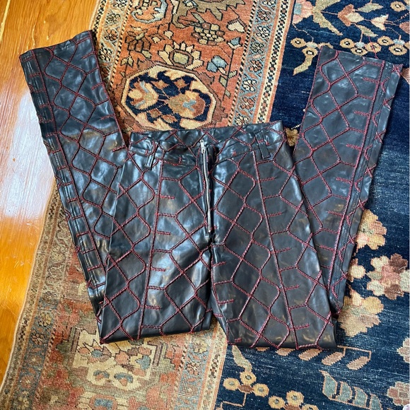 Vintage Rare Archival Lip Service S-E-X Leather Pants - Picture 2 of 9